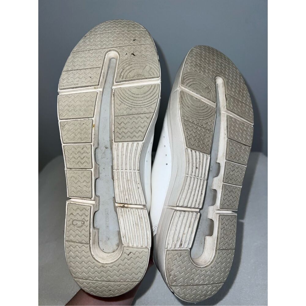 On Cloud The Roger Advantage Womens Size 8.5 White Leather Sneakers - Picture 7 of 8